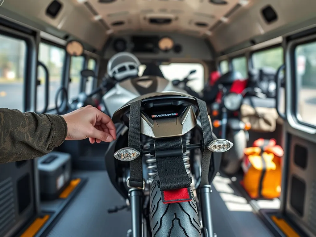 Jak zamocować motocykl w busie? Praktyczne porady i wskazówki