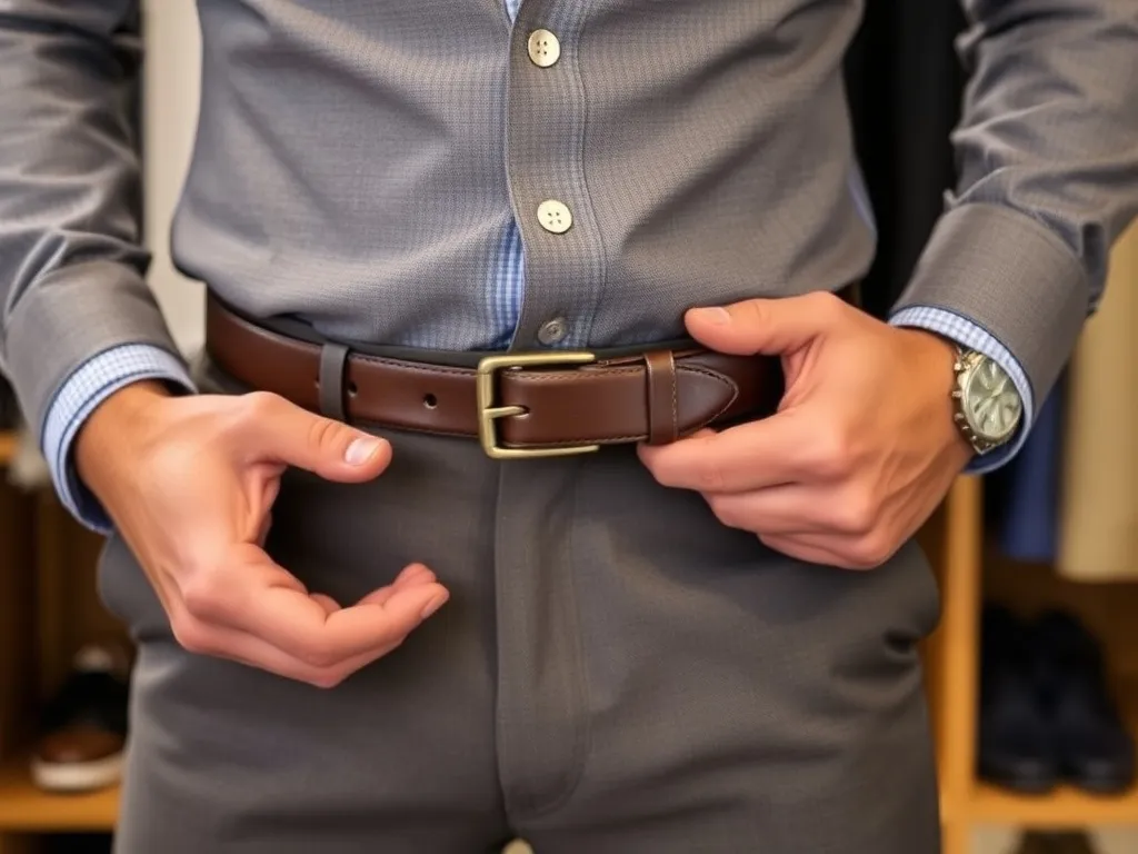 W którą stronę zakłada się pasek męski do spodni?