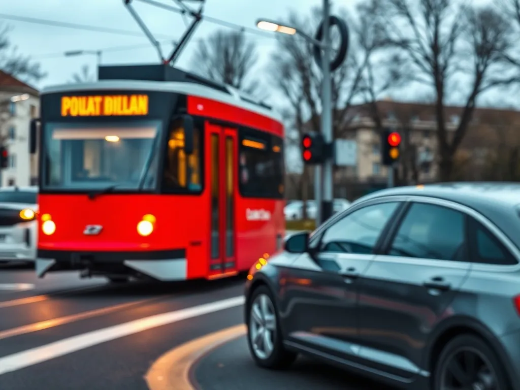Kto ma pierwszeństwo: tramwaj na rondzie czy samochód?